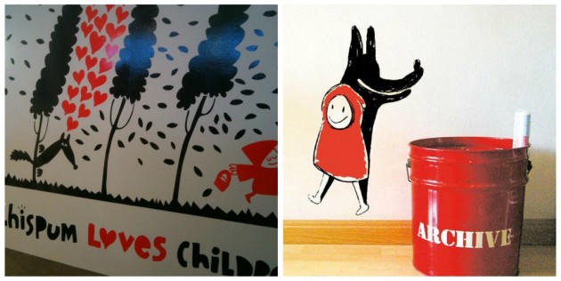 chispum wallstickers at kleine fabriek