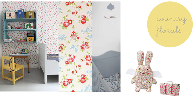 floral-wallpaper-bedding-for-a-girls-room