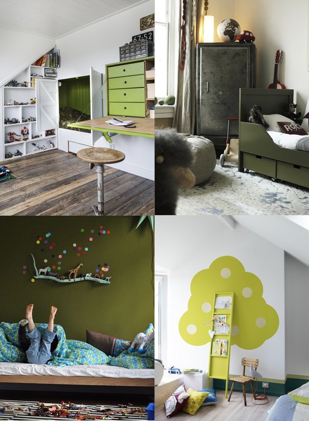 green kids room